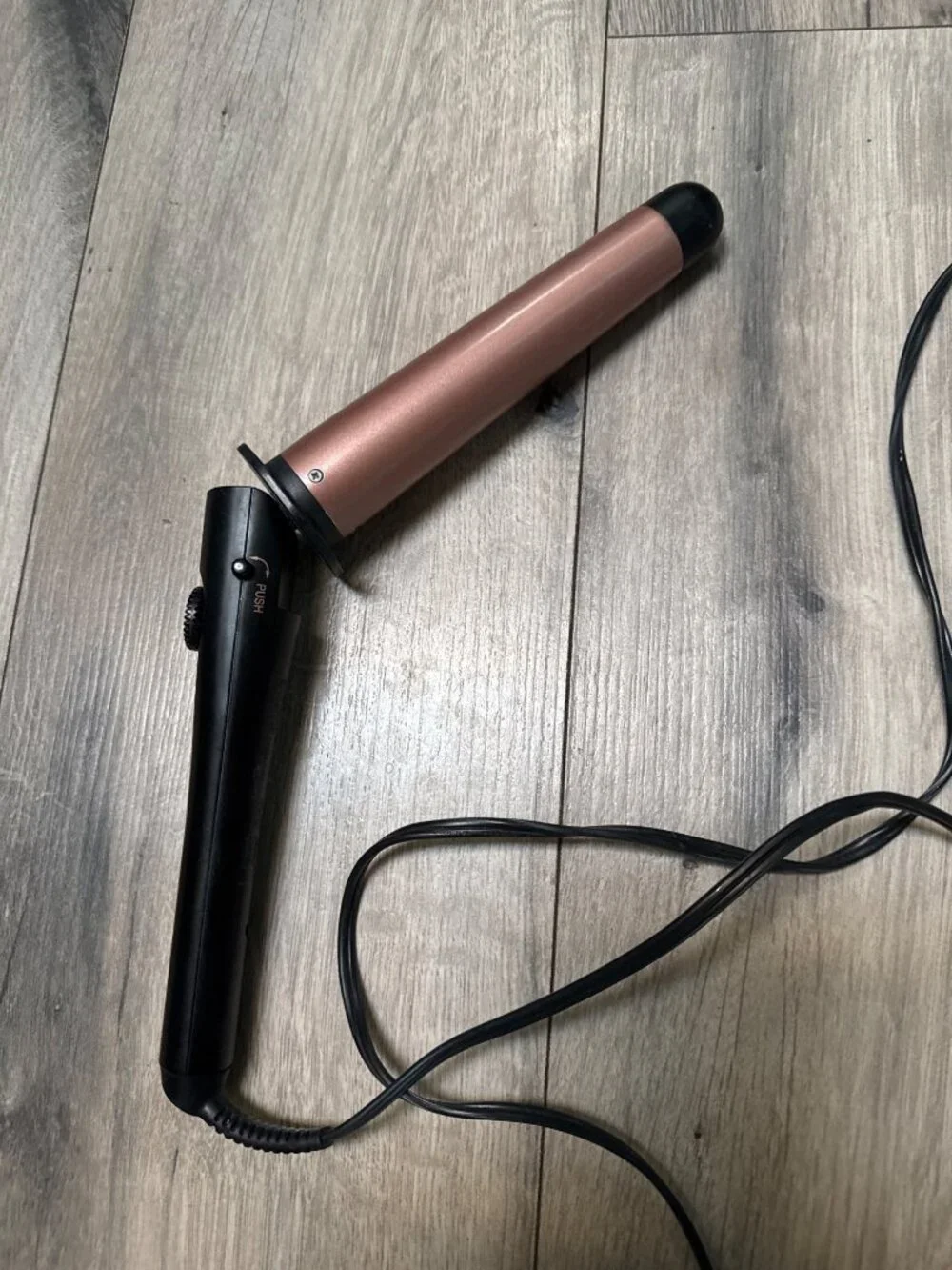 InfinitiPro By Conair CDH101T Rose Gold Curling Wand With Adjustable Heat Settin